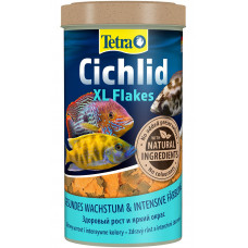 Корм Tetra Cichlid XL Flakes 1000 мл, хлопья для крупных цихлид