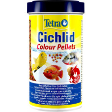 Tetra Cichlid Colour Pellets корм для усиления насыщенности окраса цихлид 500 ml 