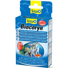Tetra Biocoryn 24, для очистки аквариума от биологических загрязнений, 24 капсулы