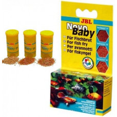 JBL NovoBaby - Комплект корма для выращивания мальков живородящих аквариумных рыб 18г