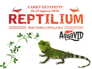 Выставка REPTILIUM в Санкт-Петербурге 18-19 апреля 2026